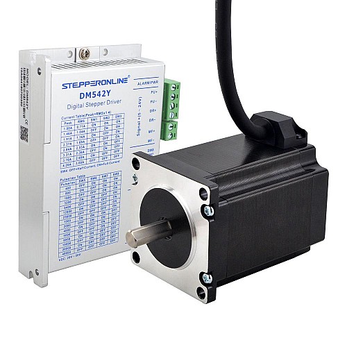 Zestaw z silnikiem krokowym Nema 23 1.85Nm 8mm pojedynczy wał do maski na twarz