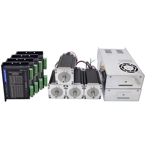 4-osiowy zestaw routera CNC 3,0Nm(425oz.in) Nema 23 Silnik krokowy i sterownik