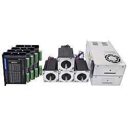 4-osiowy zestaw routera CNC 3,1Nm(439oz.in) Nema 24 Silnik krokowy i sterownik