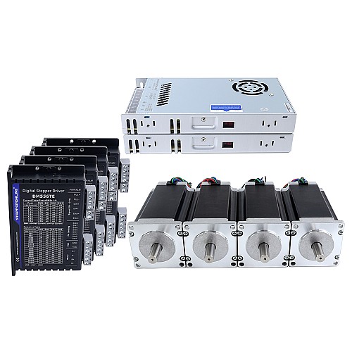 TES Series 4-osiowy zestaw frezarki CNC 3,0Nm(424,83oz.in) Silnik krokowy Nema 23 & Sterownik DM556TE - 4-DM556TE-S30 | StepperOnline