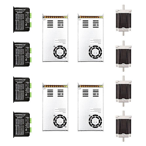 4-osiowy zestaw routera CNC 8,5 Nm (1204oz.in) Nema 34 Silnik krokowy i sterownik 4-osiowy zestaw routera CNC 8,5 Nm (1204oz.in) Nema 34 Silnik krokowy i sterownik