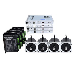 Zestaw 4-osiowego silnika krokowego CNC 8,0Nm(1132,89oz.in)) Silnik krokowy Nema 34 i sterownik oraz zasilacz 60V
