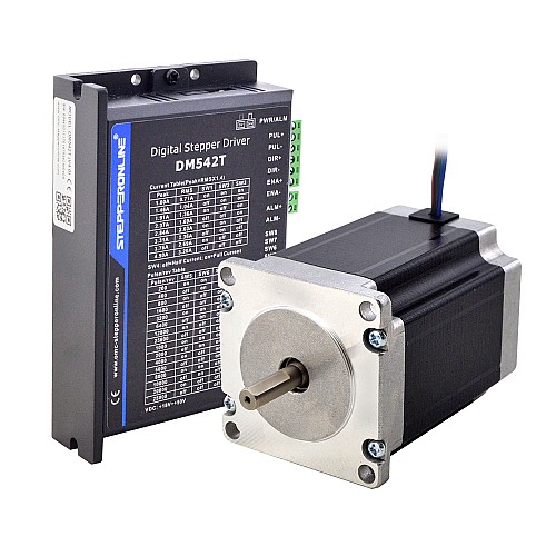 1-osiowy zestaw krokowy CNC 1,89Nm(267,65oz.in) Nema 23 Silnik krokowy i sterownik - KIT07 | StepperOnline 1-osiowy zestaw krokowy CNC 1,9Nm(269oz.in) Nema 23 Silnik krokowy i sterownik