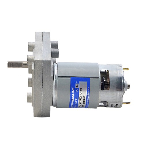 Szczotkowany silnik z przekładnią 24V DC100Kg.cm/32RPM w/ 149:1 Przekładnia prostokątna