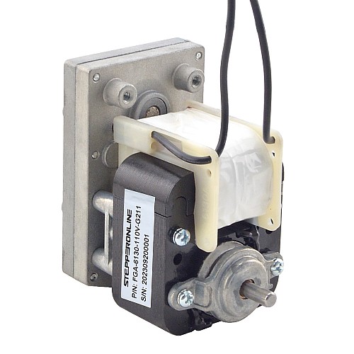Szczotkowany silnik z przekładnią 110V AC40Kg.cm/15RPM w/ 211:1 Przekładnia prostokątna