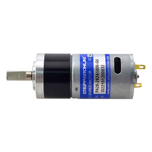 Wyprzedaż w CN — Szczotkowany silnik z przekładnią 24V DC0.24Kg.cm/888RPM w/ 5.18:1 Przekładnia planetarna - CN-PA28-28245800-G5 | StepperOnline