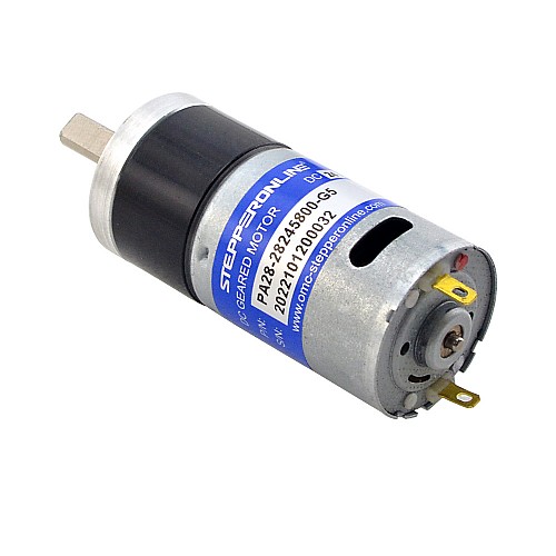 Wyprzedaż w CN — Szczotkowany silnik z przekładnią 24V DC0.24Kg.cm/888RPM w/ 5.18:1 Przekładnia planetarna - CN-PA28-28245800-G5 | StepperOnline