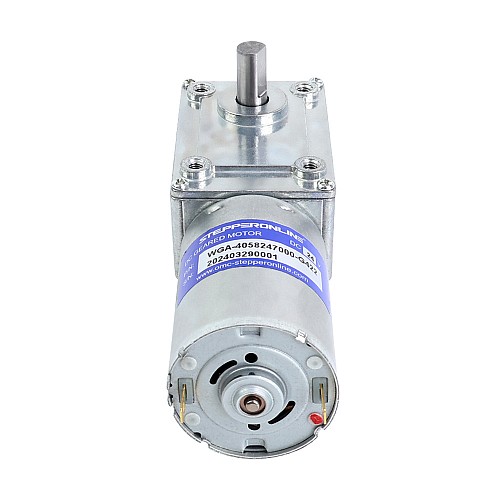 Szczotkowany silnik z przekładnią 24V DC 30Kg.cm/12RPM w/ 422:1 Przekładnia ślimakowa - WGA-4058247000-G422 | StepperOnline
