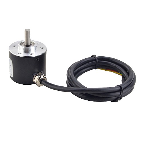 600PPR Przyrostowy enkoder obrotowy ABZ 3-kanałowy wałek 6 mm ISC4006