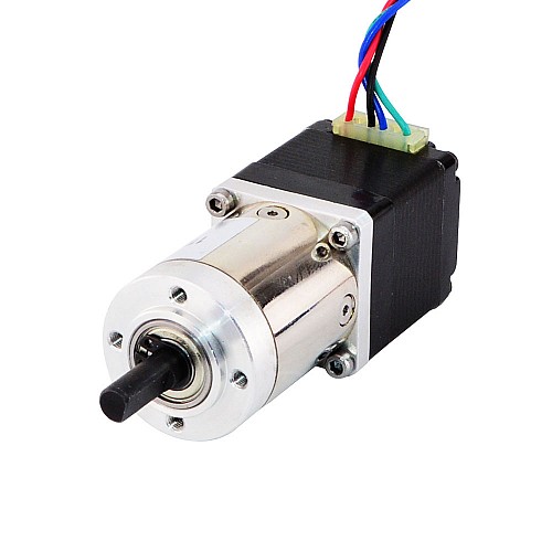 Nema 11 Stepper L=31mm z tylnym wałem i przekładnią planetarną 14:1 Nema 11 Stepper L=31mm z tylnym wałem i przekładnią planetarną 14:1