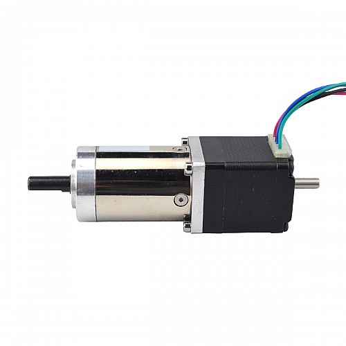 Nema 11 Stepper L=31mm z tylnym wałem i otworem na śrubę Przełożenie przekładni 100:1