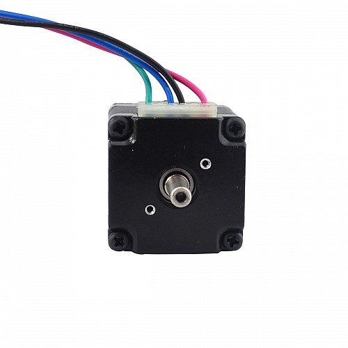 Nema 11 Stepper L=31mm z tylnym wałem i otworem na śrubę Przełożenie przekładni 100:1