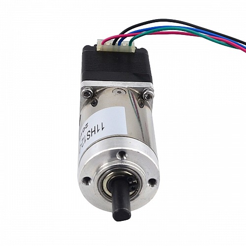 Nema 11 Stepper L=31mm z tylnym wałem i otworem na śrubę Przełożenie przekładni 100:1