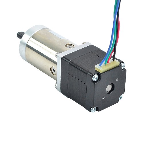 Dwubiegunowy silnik krokowy Nema 11 L=32mm z przełożeniem przekładni planetarnej 100:1 - 11HS12-0674S-PG100 | StepperOnline