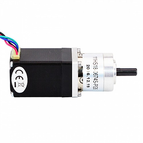 Silnik krokowy Nema 11 Dwubiegunowy L=45mm z przełożeniem przekładni planetarnej 5:1 Silnik krokowy Nema 11 Dwubiegunowy L=45mm z przełożeniem przekładni planetarnej 5:1