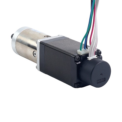 Nema 11 z zamkniętą pętlą z przekładnią krokową L=51mm Przełożenie przekładni 100:1 Enkoder 300PPR - 11HS20-0674D-PG100-E22-300 | StepperOnline