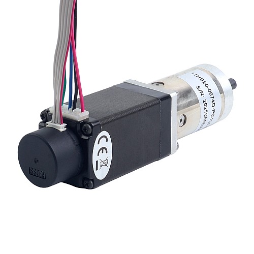 Nema 11 z zamkniętą pętlą z przekładnią krokową L=51mm Przełożenie przekładni 100:1 Enkoder 300PPR - 11HS20-0674D-PG100-E22-300 | StepperOnline