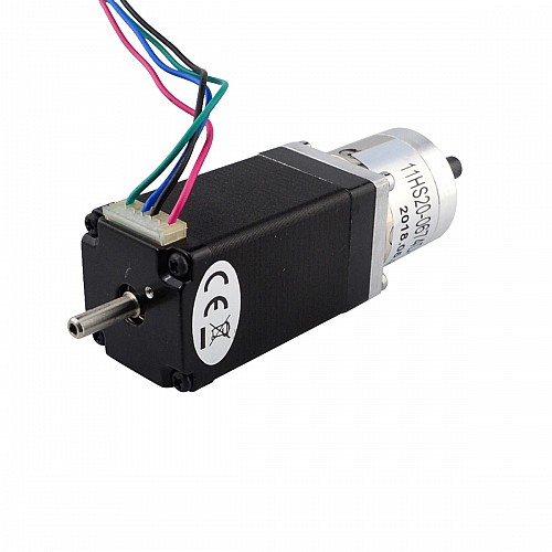 Nema 11 Stepper L=51mm z tylnym wałem i otworem na śrubę i przełożeniem 5:1