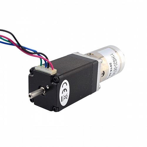 Nema 11 Stepper L=51mm z tylnym wałem i otworem na śrubę i przełożeniem 51:1