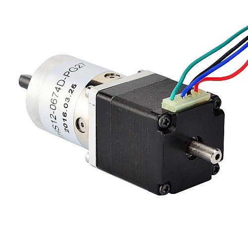 Nema 11 Stepper L=31mm z tylnym wałem i przełożeniem 27:1 Przekładnia planetarna
