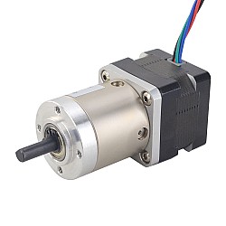 Dwubiegunowy silnik krokowy Nema 14 L = 28 mm z przełożeniem przekładni planetarnej 19:1