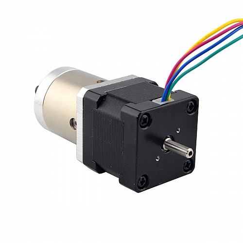 Nema 14 Stepper L=34mm z tylnym wałem i otworem na śrubę i przełożeniem 19:1