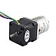Nema 14 Stepper L=34mm z tylnym wałem i otworem na śrubę i przełożeniem 19:1