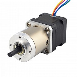Nema 14 Stepper L=34mm z tylnym wałem i otworem na śrubę i przełożeniem 19:1