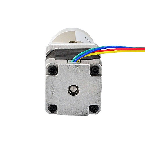Dwubiegunowy silnik krokowy Nema 14 L=34mm z przełożeniem przekładni planetarnej 14:1