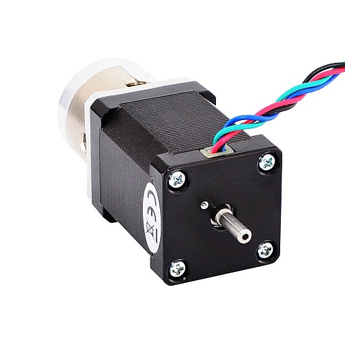 Nema 14 Stepper L=52mm z tylnym wałem i przełożeniem planetarnym 4:1