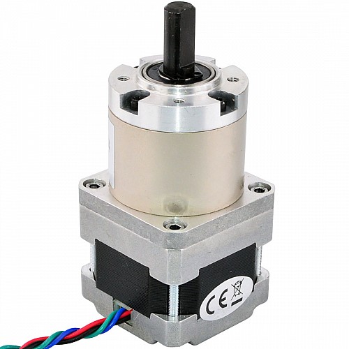 Silnik krokowy Nema 16 bipolarny L=33mm z przełożeniem 14:1 przekładnia planetarna Silnik krokowy Nema 16 bipolarny L=33mm z przełożeniem 14:1 przekładnia planetarna