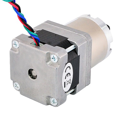 Silnik krokowy Nema 16 bipolarny L=33mm z przełożeniem 14:1 przekładnia planetarna Silnik krokowy Nema 16 bipolarny L=33mm z przełożeniem 14:1 przekładnia planetarna