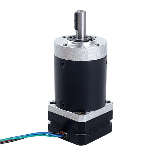 Silnik krokowy Nema 17 Bipolarny L=20,5mm z przełożeniem 100:1 Przekładnia planetarna - 17HS08-1004S-HG100 | StepperOnline