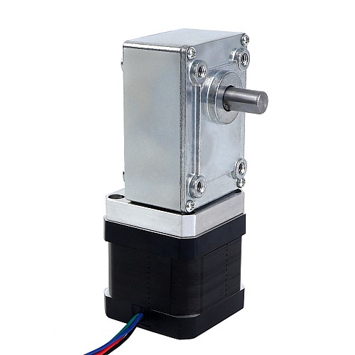 Silnik krokowy Nema 17 L = 39mm 1,68A Przełożenie przekładni 40:1 Kwadratowa przekładnia ślimakowa - 17HS15-1684S-WG40 | StepperOnline