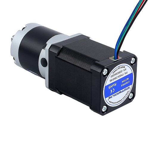 Silnik krokowy Nema 17 bipolarny L=60mm z przekładnią planetarną serii MG przełożeni 100:1 - 17HS24-2104S-MG100 | StepperOnline