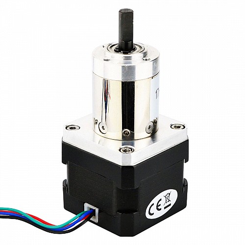 Nema 17 Stepper Bipolar L=33mm z przełożeniem 27:1 Mała przekładnia planetarna Nema 17 Stepper Bipolar L=33mm z przełożeniem 27:1 Mała przekładnia planetarna