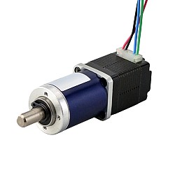 Dwubiegunowy silnik krokowy Nema 8 L=28mm z przełożeniem przekładni planetarnej 90:1