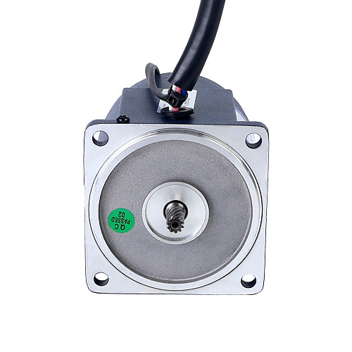 Jednofazowy 220VAC 15W 50Hz Kołnierz 70mm Przełożenie 50:1 Silnik indukcyjny prądu przemiennego z przekładnią czołową 15W 220VAC 50Hz 1,8-27RPM 4,54Nm(642,92oz.in) Kołnierz 70mm Jednofazowy silnik prądu przemiennego o zmiennej prędkości z przekładnią czołową - 3IK15RGN-C/3GN50K | StepperOnline