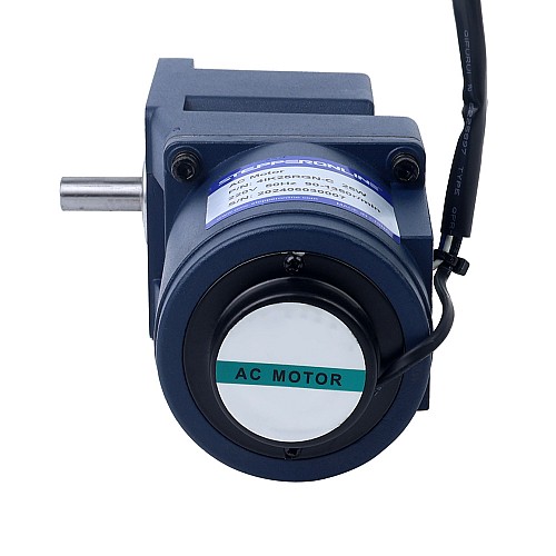 25W 110VAC 60Hz 4,5-77,5RPM 2,60Nm(368,19oz.in) Kołnierz 80mm Jednofazowy silnik prądu przemiennego o zmiennej prędkości obrotowej z przekładnią kątową - 4IK25RGN-A/4GN20RT | StepperOnline