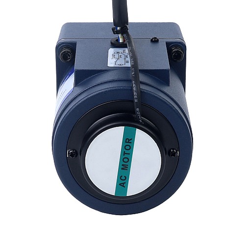 Jednofazowy 220VAC 25W 50Hz Kołnierz 80mm Przełożenie 5:1 Silnik indukcyjny prądu przemiennego z przekładnią czołową 25W 220VAC 50Hz 18-270RPM 0,75Nm(106,21oz.in) Kołnierz 80mm Jednofazowy silnik prądu przemiennego o zmiennej prędkości z przekładnią czołową - 4IK25RGN-C/4GN5K | StepperOnline