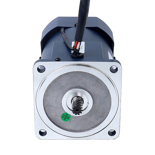 120W 220VAC 50Hz 1,8-27RPM 20,00Nm(2832,23oz.in) Kołnierz 90mm Jednofazowy silnik prądu przemiennego o zmiennej prędkości z przekładnią czołową - 5IK120RGU-CF/5GU50KB | StepperOnline
