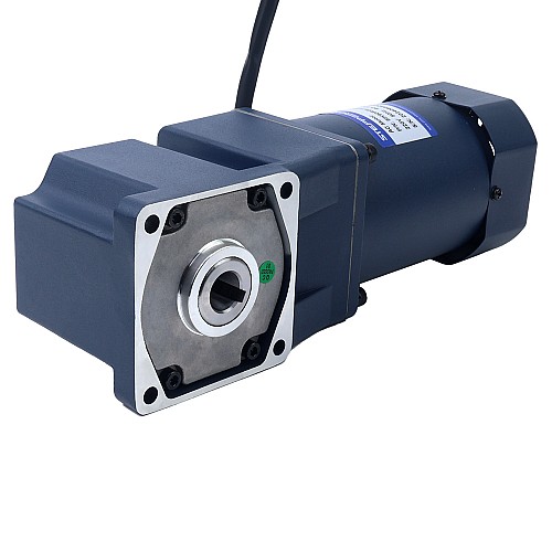90W 110VAC 60Hz 0,5-8,61RPM 40,00Nm(5664,4oz.in) Kołnierz 90mm Jednofazowy silnik prądu przemiennego o zmiennej prędkości obrotowej z przekładnią kątową - 5IK90RGU-AF/5GU180RC | StepperOnline