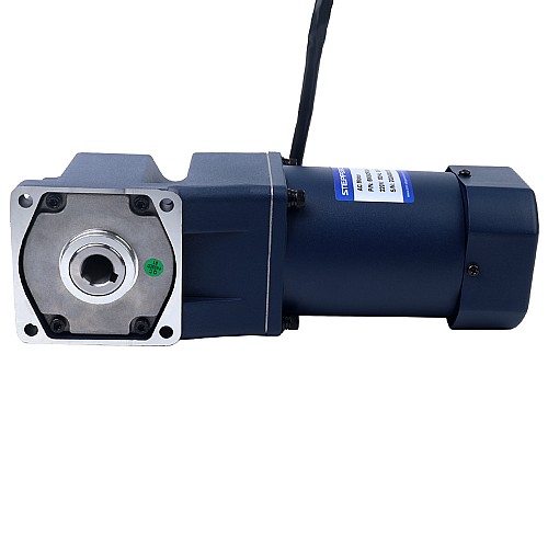 90W 110VAC 60Hz 0,5-8,61RPM 40,00Nm(5664,4oz.in) Kołnierz 90mm Jednofazowy silnik prądu przemiennego o zmiennej prędkości obrotowej z przekładnią kątową - 5IK90RGU-AF/5GU180RC | StepperOnline