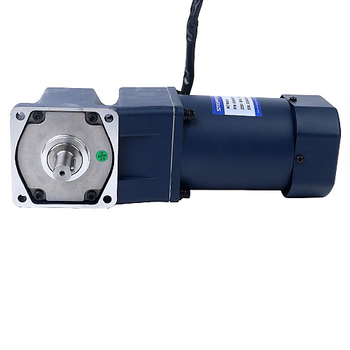 90W 110VAC 60Hz 0,5-8,61RPM 40,00Nm(5664,4oz.in) Kołnierz 90mm Jednofazowy silnik prądu przemiennego o zmiennej prędkości obrotowej z przekładnią kątową - 5IK90RGU-AF/5GU180RT | StepperOnline
