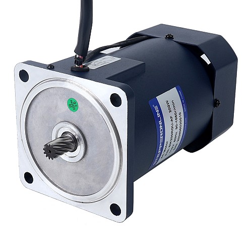 200W 110VAC 60Hz 9-155RPM 10,00Nm(1416,1oz.in) Kołnierz 104mm Jednofazowy silnik prądu przemiennego o zmiennej prędkości obrotowej z przekładnią kątową - 6IK200RGU-AF/6GU10RT | StepperOnline