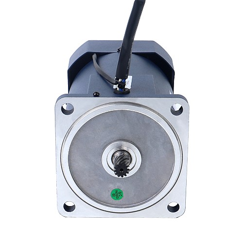 200W 110VAC 60Hz 9-155RPM 10,00Nm(1416,1oz.in) Kołnierz 104mm Jednofazowy silnik prądu przemiennego o zmiennej prędkości obrotowej z przekładnią kątową - 6IK200RGU-AF/6GU10RT | StepperOnline