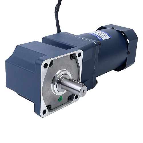 200W 220VAC 50Hz 9-135RPM 10,00Nm(1416,1oz.in) Kołnierz 104mm Jednofazowy silnik prądu przemiennego o zmiennej prędkości obrotowej z przekładnią kątową - 6IK200RGU-CF/6GU10RT | StepperOnline