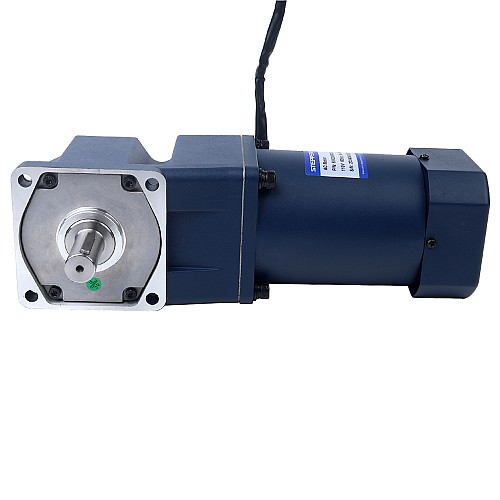 200W 220VAC 50Hz 9-135RPM 10,00Nm(1416,1oz.in) Kołnierz 104mm Jednofazowy silnik prądu przemiennego o zmiennej prędkości obrotowej z przekładnią kątową - 6IK200RGU-CF/6GU10RT | StepperOnline