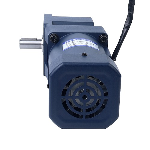 200W 220VAC 50Hz 9-135RPM 10,00Nm(1416,1oz.in) Kołnierz 104mm Jednofazowy silnik prądu przemiennego o zmiennej prędkości obrotowej z przekładnią kątową - 6IK200RGU-CF/6GU10RT | StepperOnline