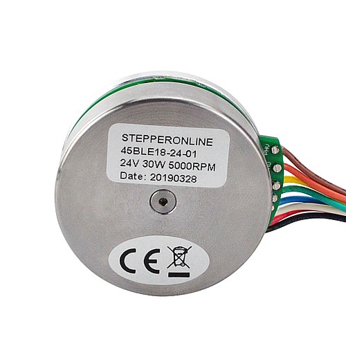 24V 5000RPM 0,05Nm 30W 1,6A(silnik z zewnętrznym wirnikiem Ф43,2x18mm)